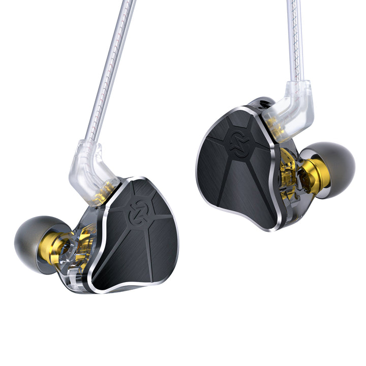 CCZ BC04 In Ear Monitor Headphones Customize High-Frequency Balanced Armature, Wired Earbuds High Performance CNTD Dynamic Driver Wired Gaming Earbuds Detachable Tangle-Free Cable