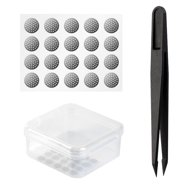 CCZ Dust-Proof Steel Mesh with Glue Stainless in-Ear Earphones Replace Clean Net Filter dust Headphones Shell Steel Mesh (Pack of 10 pairs)