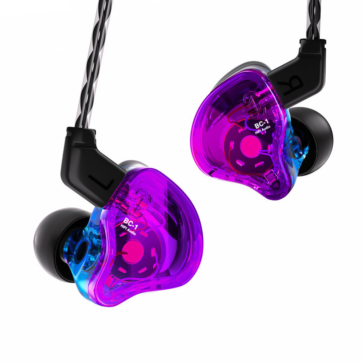 CCZ Melody インイヤーモニター イヤホン ヘッドホン 有線イヤホン IEM HIFI ベース 1DD 1BA、4N OFC ケーブル付き ミュージシャン、歌手、ステージ、スタジオ用