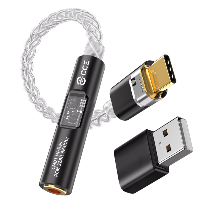 【CCZ CM01】 Portable DAC and Headphone Amplifier, Hi-Res Certified, DAC Chip CX31993